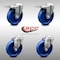 Service Caster 5 Inch SS Solid Polyurethane Swivel Bolt Hole Caster Set with 2 Total Lock Brake SCC-SSBHTTL20S514-SPUS-2-S-2 - alternate 3